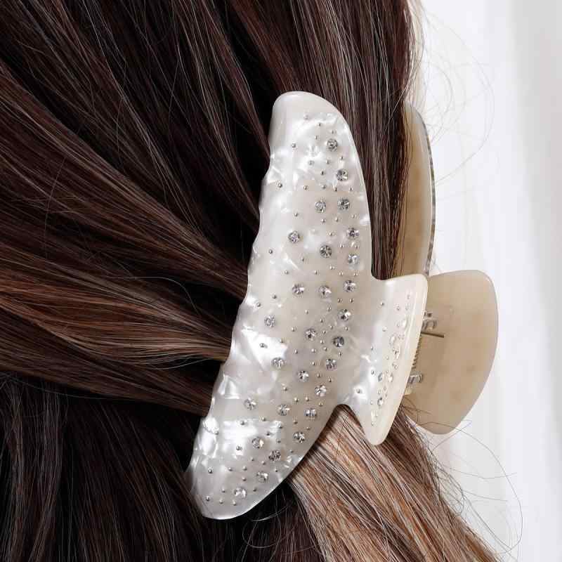 ・カテゴリ: ヘアアクセサリー・スタイル: カジュアル・主な素材: 酢酸・加工: 手作り・タイプ: バナナクリップ・流行要素: ラインストーン・対象: 女性
