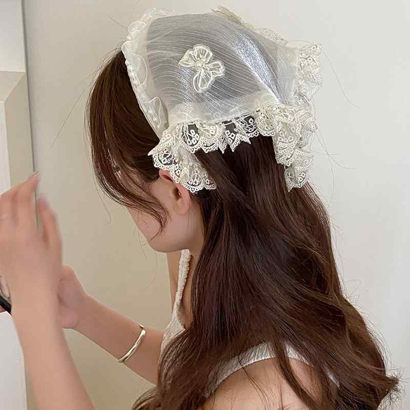 ヘアアクセサリー レディース 発箍 ヘアバンド 花柄 蕾レース ガーデン デザイン 蝶結び 真珠 装飾 甘め かわいい スタイル 復古 緑結び 白蝶 ピンク花 牡丹 バラ 花びら 山茶 蓮 梅 蘭 桃花 荷葉縁 夏 普段使い 写真映え 軽量 手作り 植物