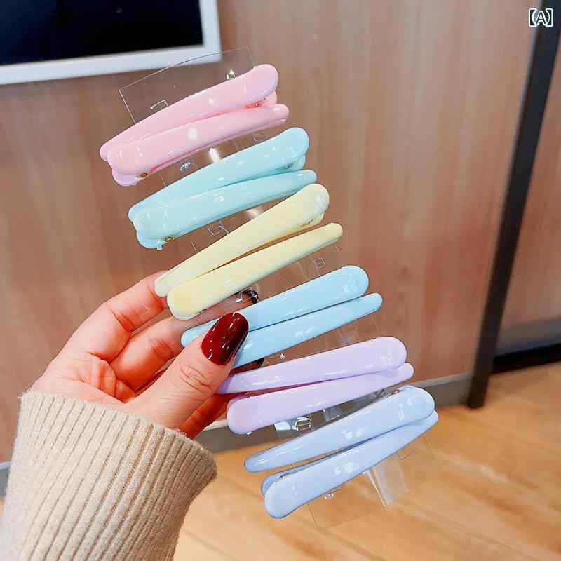 ヘアアクセサリー 女性用 発毛固定クリップ ヘアピン バナナクリップ 鴨嘴型 髪留...