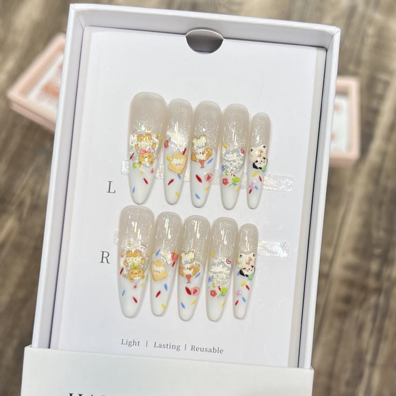 ネイルチップ かわいい 風 カード トゥーン 猫眼 ホワイト フレンチ スタイル 復古 可愛い 甘美 スパイシー フレッシュ スイートクール ライトラグジュアリー INS風 ピュアデザイア 星空 星 柄 女性用 ファッションアクセサリー