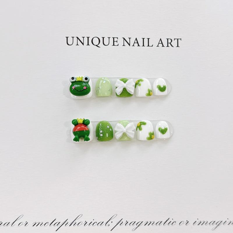 Nail - キッズ ネイルシール かわいい カートゥーン デザイン 防水 安全 指甲保護 子供用 ステッカー ピンク系 ヒョウ柄 切り替え パターン 伸縮性 軽量 通年 普段使い 部屋着 遊び着 簡単貼り付け 指先ケア かわいい アクセント
