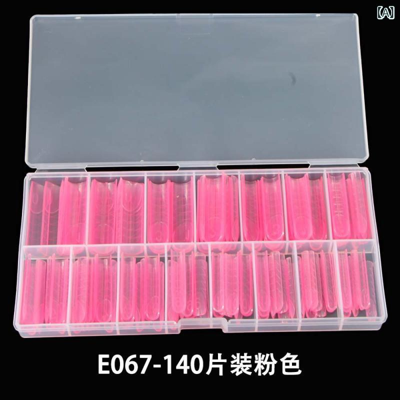 美甲 セット 女性用 ピンク デニム風 フラットヘッド 水晶 デザイン ロングエクステンション 光硬化 偽ネイル 140枚 かわいい かわいい ショートタイプ ロングポイント タイプ ソリッドカラー 中国風 シンプル ラグジュアリー スタイル フルカラー