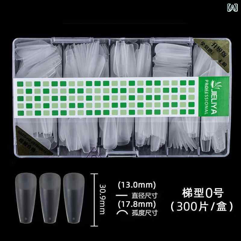 ネイルチップ 超薄無痕 磨砂仕上げ 小型 補充用 長梯形 水滴型 楕円型 方形 透明タイプ 半貼り全貼り対応 薄型無痕 軽量 伸縮性 セルフネイル 指先ケア 日常使い ピースセット