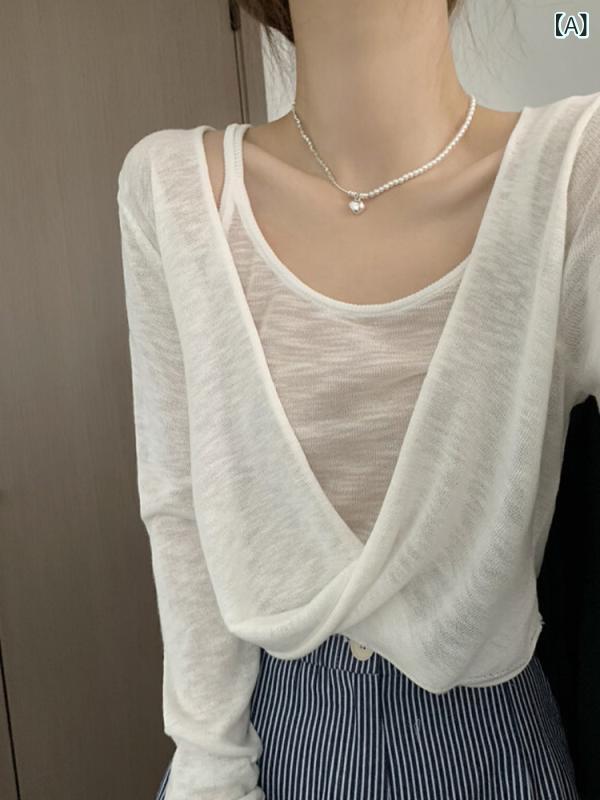 商品番号: KZ8665#生地名: アクリル主な生地構成: その他厚さ: 薄い組み合わせ形態: 2点セットスタイル: エクストラロングスタイル,通勤スタイルスリーブタイプ: レギュラースリーブ発売年・発売時期: 2025年夏襟のタイプ: Vネック袖丈: 長袖人気の要素: ワッフル服の長さ: ショートスタイル（40cm<長さ≤50cm）職人技: ニット色: 白,黄色,アプリコット,黒,ピンク,Green,Blueサイズ: S,M,L,XLスタイルタイプ: 気質の通勤着る方法: シャム主な生地成分の含有量: 30%未満国境を越えた供給かどうか: いいえ製品カテゴリー: セーター