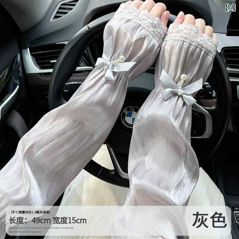 日焼け 止め スリーブ 2025 新しい 女性の UV ルーズ多 用途 アーム スリーブ 夏の 運転 サンシェードレーススリーブ