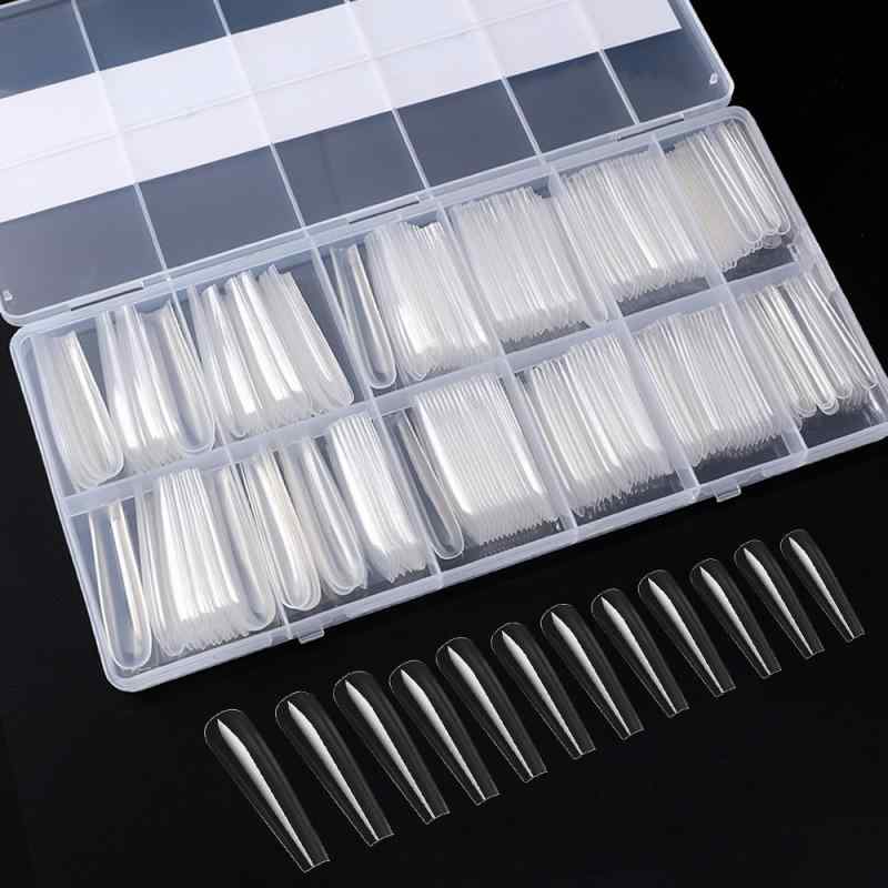 ネイルチップ 超ロング 透明 牛仔柄 浮雕デザイン 長方形 240ピース セット スパイシー スタイル ヨーロッパ風 長款 尖型 バレエ型 全貼 セパレート タイプ ジェルネイル 代替 アクセサリー ハンドケア アイテム 日常使い ファッション アクセン