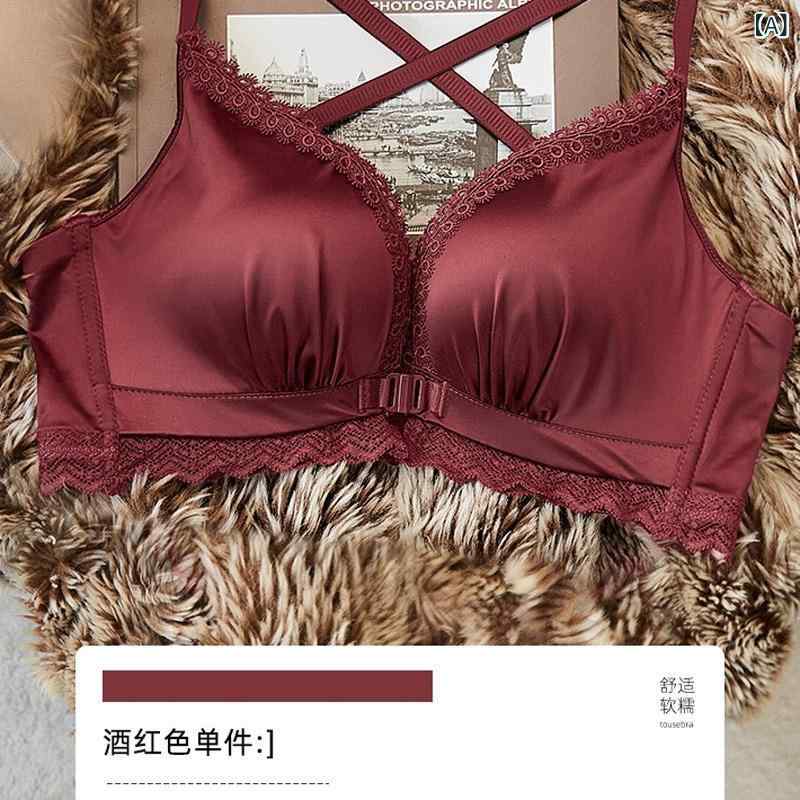 ・主な素材: ナイロン70-80%・内側素材: ナイロン90-95%・カップ素材: 綿・カップタイプ: 3/4カップ・カップ形状: 上薄下厚・ワイヤー: ワイヤーなし・ホック位置: 前ホック・ストラップ: 固定肩紐・スタイル: 伝統型・カラー展開: 酒赤、黒、シルバーグレー、白・サイズ展開: 32/70AB,34/75AB,36/80AB,38/85AB・機能: 寄せ上げ、上托、調整型、快適、副乳収納