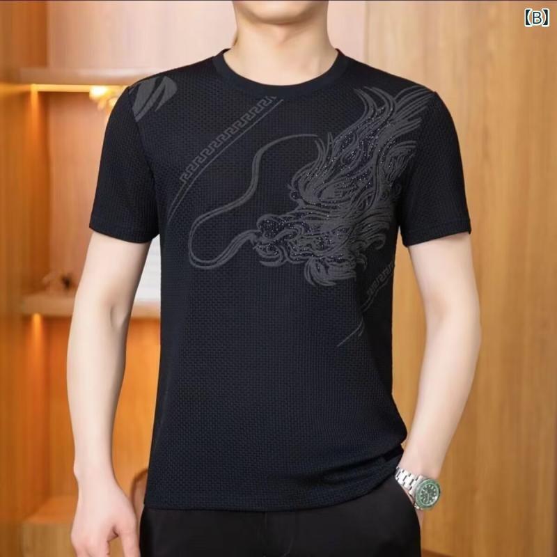 メンズ Tシャツ ゆったり ファッション コー...の紹介画像3