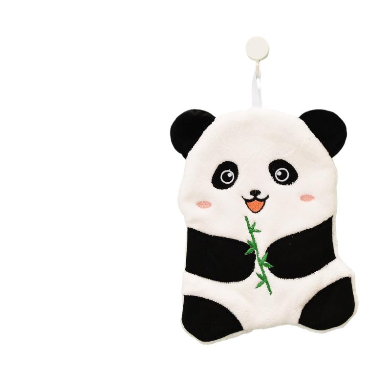 키친 타월 귀여운 곰 고양이 디자인 산호초 흡수 속건 불장모 걸식 경량 28x23cm 키친 닦아 핸드 타올 요리 청소 일상 사용 부드러운 촉감 기분 귀여운 동물 모티프 키친 잡화