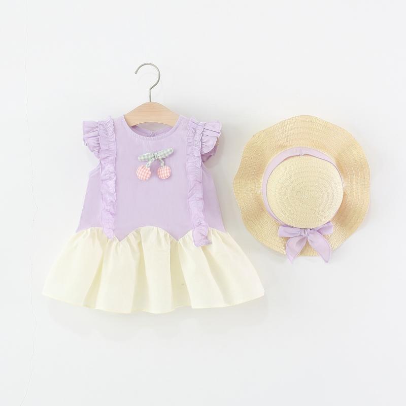 ワンピース キッズ 女の子 半袖 プリンセス風 切り替え かわいい カジュアル お出かけ 夏服