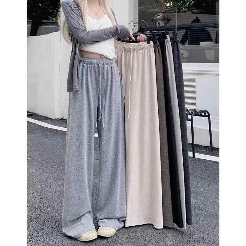 パンツ メンズ レディース ワイドパンツ ニットパンツ ストレートパンツ ハイウエスト 伸縮性 体型カバー 美脚 リラックス カジュアル 普段使い オールシーズン・カテゴリ: 運動カジュアルパンツ・スタイル: 日系清新・パンツ丈: ロング・パンツ型: 直筒型・ウエスト: ハイウエスト・厚さ: 普通・柄: 無地・主な素材: 聚酯繊維・日常シーン: 日常・裾の仕様: 直筒・デザイン詳細: 徽章・伸縮性: 微弾・カラー展開: 粉色,ブラック,浅灰色,深灰色,杏色・サイズ展開: S,M,L,XL,2XL・対象年齢層: 成人・性別: 男
