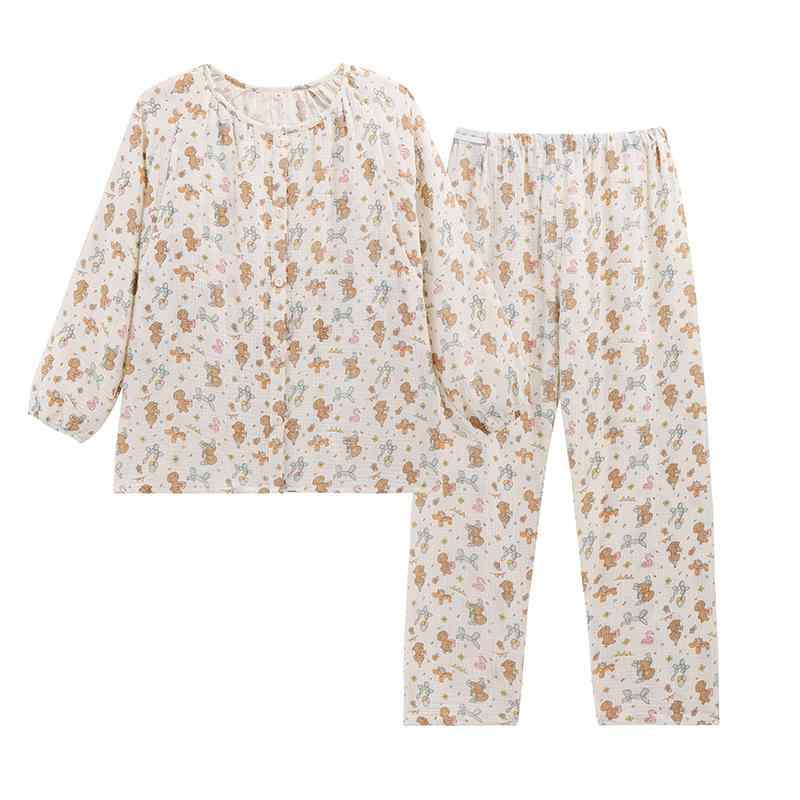 パジャマ レディース 綿100％ 授乳服 産後 妊婦 ルームウェア 上下セット 前開き コットン 柔らかい マタニティウェア 授乳用 部屋着 ママ用・素材: 綿100%・スタイル: セットアップ・ネックライン: クルーネック・袖丈: 長袖・ボトムス丈: ロングパンツ・カラー展開: A35-53001派对小狗, 78718-大尾萌猫(胸パッド取り外し可), 78719-春日紫花(胸パッド取り外し可), 78720-可爱熊崽(胸パッド取り外し可), 78721-柔粉萌兔(胸パッド取り外し可), A35-53003复古花卉, A35-53004紫色小兔, A35-53005玫瑰小兔・サイズ展開: M(推奨45-57.5kg), L(推奨57.5-67.5kg), XL(推奨67.5-80kg), L(推奨45-60kg), XL(推奨60-75kg), XXL(推奨75-90kg)・性別: 女性・生地の厚さ: 適度(161-180g/平方メートル)