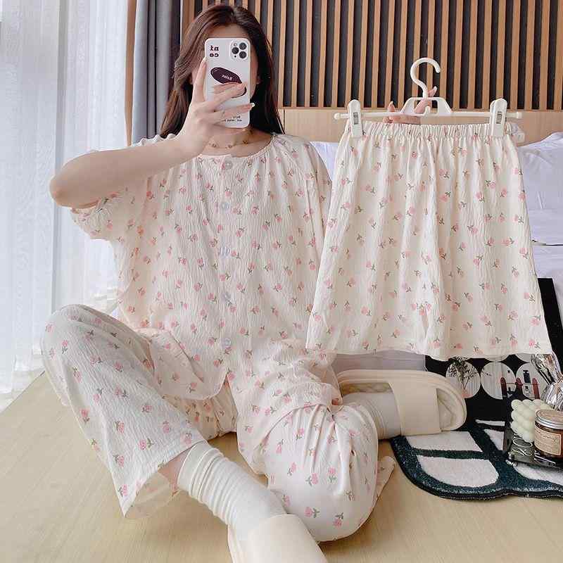 パジャマ レディース セット 3点セット マタニティウェア 産後 授乳服 部屋着 ルームウェア 半袖 薄手 胸パッド付き 綿 通気性 コットン 春夏・素材: クラウドコットン・スタイル: カーディガン・主な生地成分: ポリエステル・生地成分比率: 95%〜100%・袖丈: 長袖・ボトムス丈: 長ズボン・スタイル: カジュアル・生地の厚さ: 薄手 (121-140g/平方メートル)