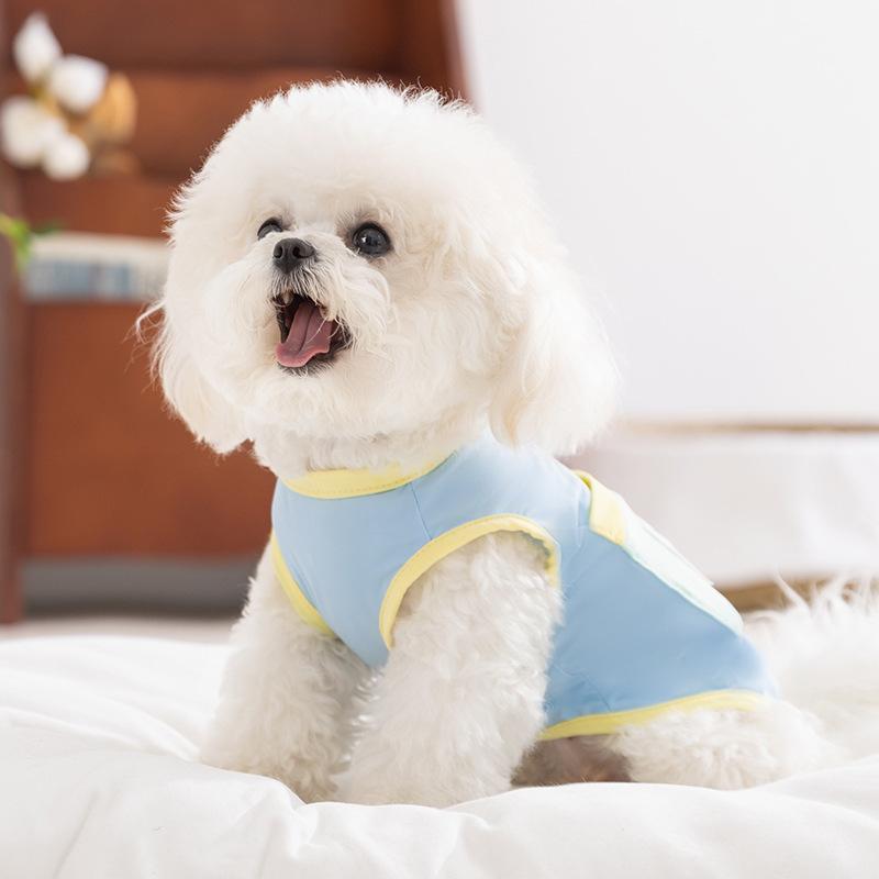 ペット服 タンク 女の子 小型犬 薄手 接触冷感 日焼け止め ベスト オールシーズン ビション テディ ポメラニアン 猫 通気性・素材: ポリエステル・カテゴリ: ペット用ベスト・性別: ユニセックス・カラー展開: ボンディブルー、ティアングリーン・サイズ展開: XS（推奨体重0.5-1.5kg）、S（推奨体重1.25-2.5kg）、M（推奨体重2.5-4kg）、L（推奨体重4-6kg）、XL（推奨体重6-7.5kg）、XXL（推奨体重7.5-10kg）