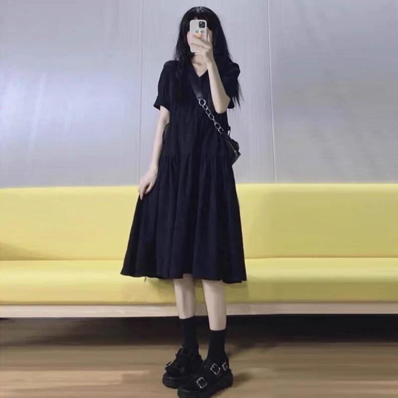 ワンピース マタニティ レディース 春夏 ブラック ミモレ丈 フェミニン 大人かわいい カジュアル 体型カバー 妊婦服 デザイン感 フレンチスタイル・カテゴリ: ワンピース・ネックライン: Vネック・袖丈: 三分袖・素材: ポリエステル50%〜70%・柄: 無地・スカート丈: ミモレ丈・カラー展開: ブラック・サイズ展開: M,L,XL,2XL・スカート型: ハイウエストスカート・スタイル: 清新・ガーリー・袖型: スタンダード袖