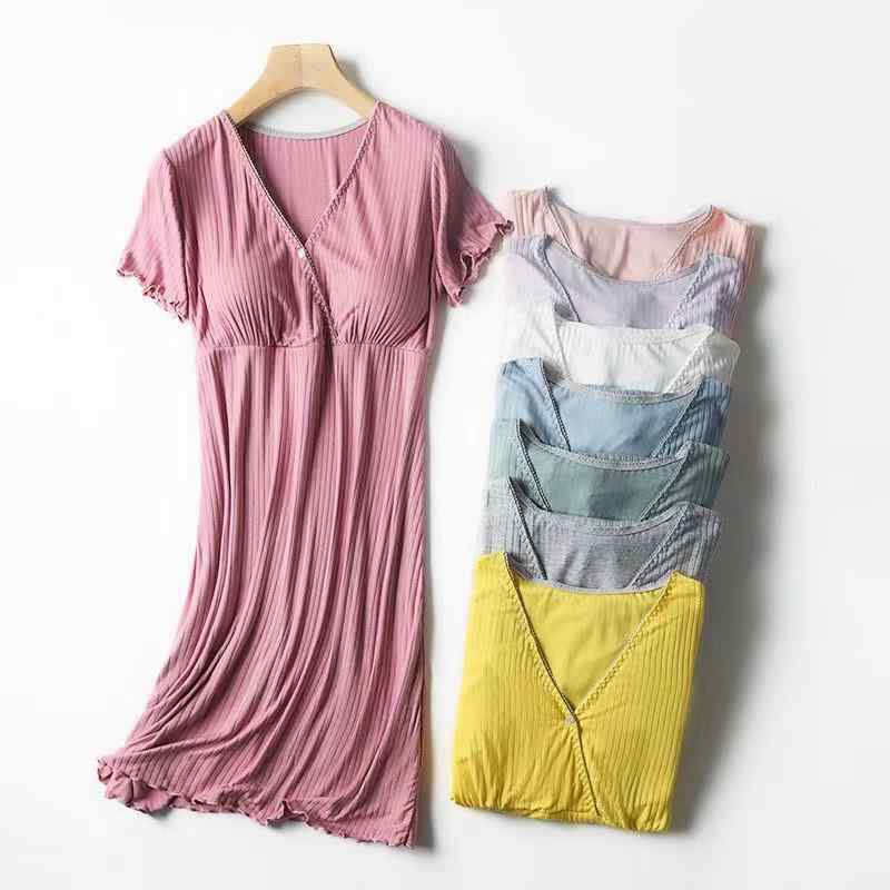 マタニティ 授乳服 授乳口付き ロングワンピース 韓国風 妊婦服 パジャマ ルームウェア マキシ丈 マタニティウェア 産後 授乳用 トップス カバー 部屋着 オールシーズン