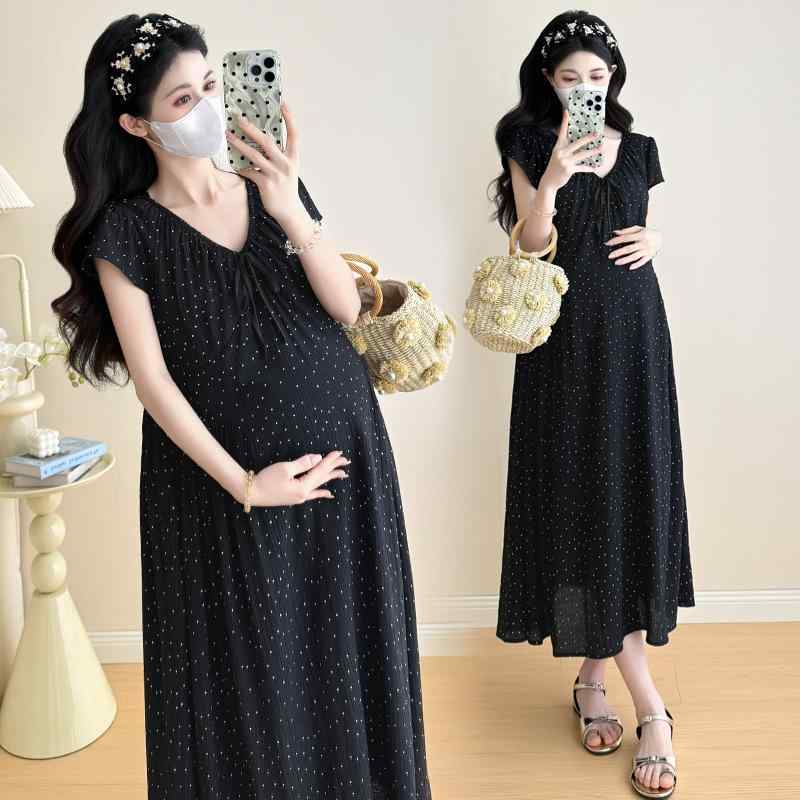 ワンピース 妊婦服 マタニティ レディース 春夏 ゆったり 高級感 体型カバー きれ...