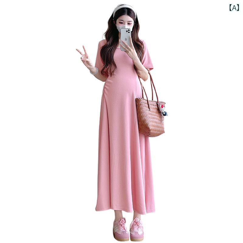 マタニティワンピース レディース 春夏 韓国風 お腹カバー 産前 産後 授乳服 サイ...