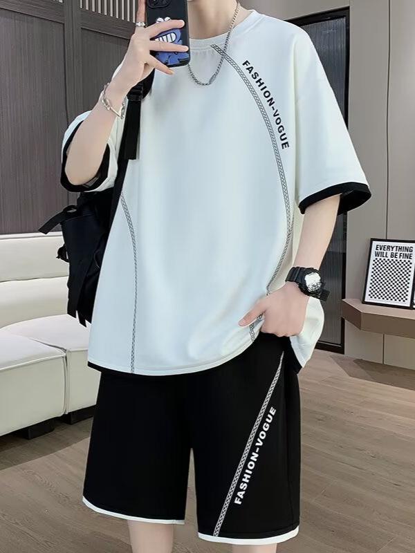 セットアップ メンズ 接触 Tシャツ 五分袖 ハーフパンツ 上下セット トップス 半袖 カットソー ボトムス パンツ ルームウェア 部屋着 普段使い スポーツ 運動 伸縮性 軽量 吸湿速乾 通気性 快適 ゆったり 大きいサイズ 無地 シンプル 涼しい