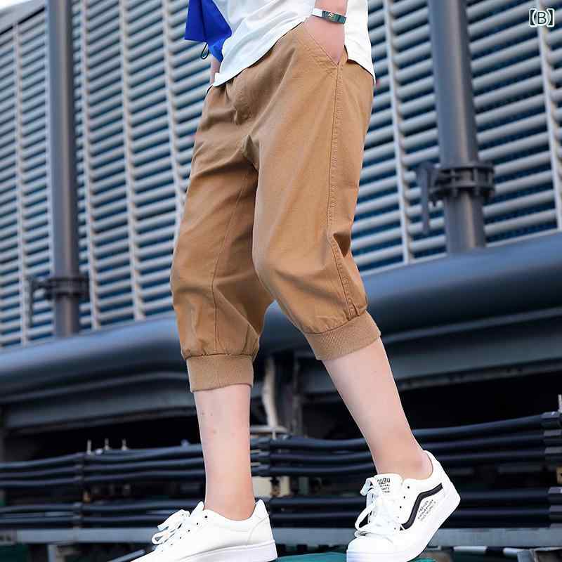 七分パンツ メンズ クロップドハーフパンツ 接触冷感 薄手 軽量 吸汗速乾 撥水 ス...