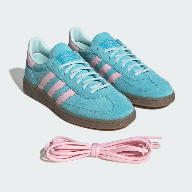 樂天商城 - \\2点購入10%OFF 先着クーポン対象・ 5/15まで//アディダスオリジナルス スニーカー adidas originals ハンドボール スペツィアル Handball Spezial パルスアクア×クリアピンク 2026春夏新作