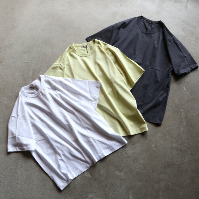 Rakuten - アルヴァナ トップス alvana センター シーム 半袖 Tシャツ FADE CENTER SEAM S/S TEE SHIRTS ホワイト/ライトイエロー/チャコール 3色展開 2026春夏新作
