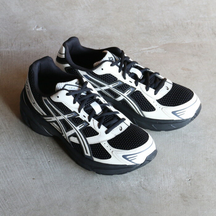asics スニーカー アシックス メンズ レディース 運動靴 スポーツスタイル GEL-1130 ランニングシューズ ブラック/クリーム Black/Cream 2026春夏新作
