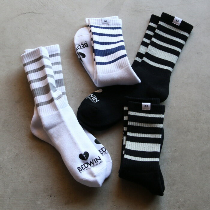 樂天商城 - BEDWIN & THE HEARTBREAKERS 靴下 正規販売 ベドウィン 2足セット ソックス 2 Pcs PACK GYM SOCKS 
