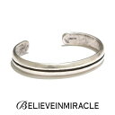 BELIEVE IN MIRACLE r[uC~N ROUND BANGLE LINE SILVER925 Eh oO C Vo[ uXbg