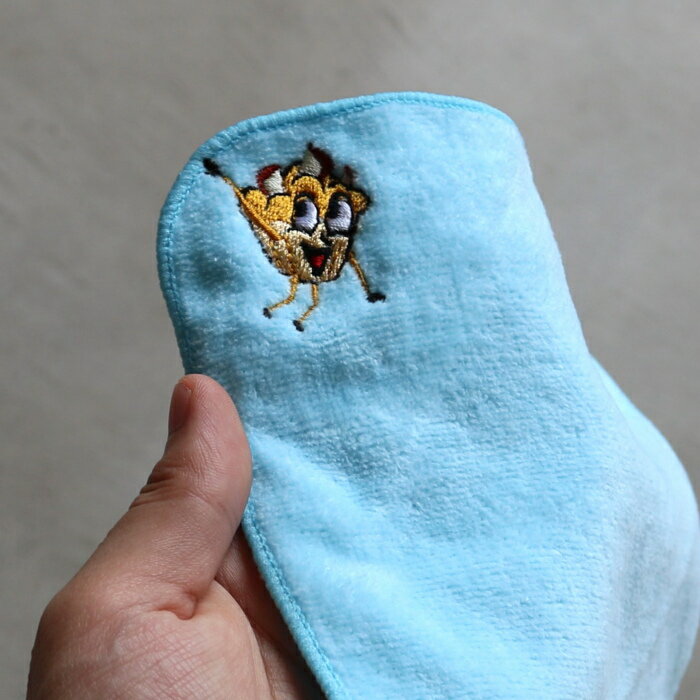 CHARGER COFFEE STAND タオル ハンカチ 可愛い ハンドタオル チャージャーコーヒースタンド オリジナル マフィンズ ミニ タオル ハンカチ ブルー 2022春夏新作