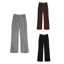 【25AW 2nd PRE ORDER】CLANE 正規商品 クラネ ボトムス フロッキー センター プレス パンツ FLOCKY CENTER PRESS P...
