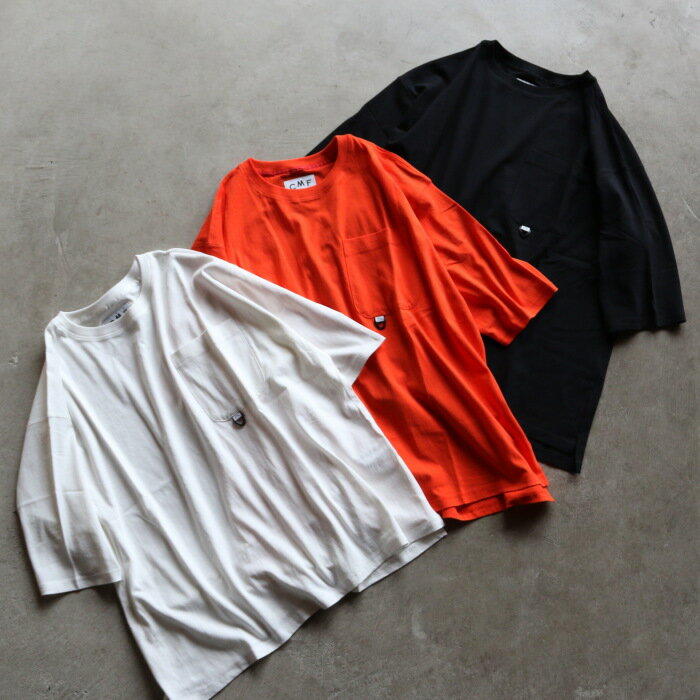 CMF OUTDOOR GARMENT ライトウェイト スロードライ ポケット Tシャツ L.WEIGHT SLOW DRY POCKET TEE S/S ブラック/オレンジ/ホワイト 3色展開 2026春夏新作
