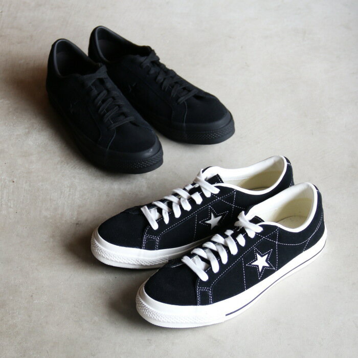 コンバース スニーカー CONVERSE SKATE BOARDING ワンスター スエード ONE STAR SUEDE ブラックモノクローム/ブラック【35200860】 BLACK 2026春夏新作