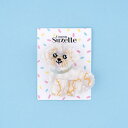 ククシュゼット 正規商品 ヘアアクセ クリップ ピン ヘアピン 犬 かわいい Coucou Suzette ビション ヘア クリップ Bichon Hair Clip ホワイト White