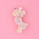 ククシュゼット 正規商品 ヘアアクセ クリップ ピン 犬 Coucou Suzette プードル ヘア クリップ Poodle Hair Clip ホワイト White