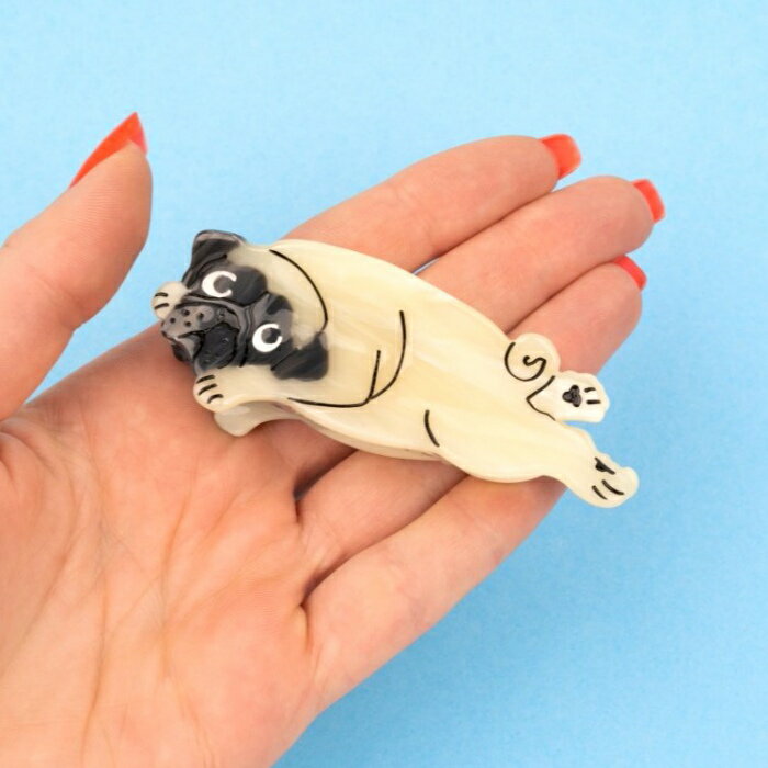 【感謝祭 今だけの特別価格】【公式通販 3,980円以上 送料無料 ブランド袋付き】ククシュゼット 正規商品 ヘア アクセ クリップ 犬 かわいい フランス ギ...