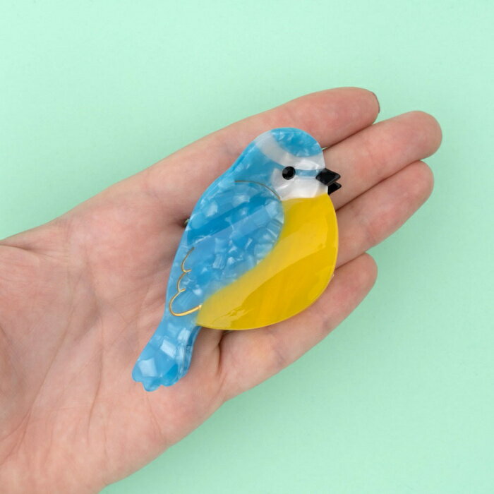 【公式通販 3,980円以上 送料無料 ブランド袋付き】ククシュゼット 正規商品 ヘア アクセ クリップ かわいい 鳥 おしゃれ シジュウカラ フランス Coucou Suzette アオガラ ヘア クロー Blue Tit Hair Claw