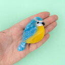 ククシュゼット 正規商品 ヘア アクセ クリップ かわいい 鳥 おしゃれ シジュウカラ フランス Coucou Suzette アオガラ ヘア クロー Blue Tit Hair Claw