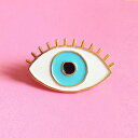 【公式通販 3,980円以上 送料無料 ブランド袋付き】ククシュゼット 正規商品 ピンバッジ ブローチ かわいい おしゃれ フランス 個性的 Coucou Suzette 目 ブルーアイ ピン Eye pin ブルー系