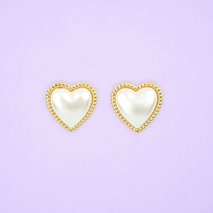 ククシュゼット 正規商品 ピアス ジュエリー かわいい ハート フランス お洒落 ギフト Coucou Suzette パール ハート ピアス Pearl he...