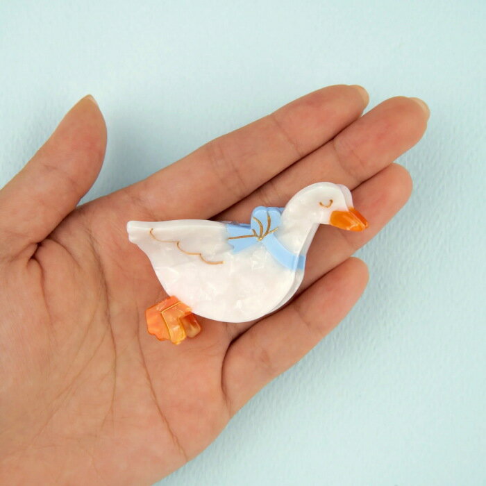 【予約 11月下旬~12月上旬お届け】ククシュゼット 正規商品 ヘア アクセ ギフト 新作 個性的 かわいい Coucou Suzette ガチョウ ミニ ヘア...