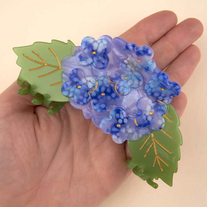 ククシュゼット 正規商品 ヘア アクセ ギフト 新作 花 個性的 ガーデン Coucou Suzette 紫陽花 ビッグ ヘア クロー Hydrangea Ha...