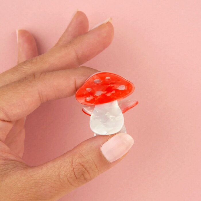 ククシュゼット 正規商品 ヘア アクセ ギフト 新作 秋 きのこ Coucou Suzette マッシュルーム ミニ ヘア クロー Mushroom Mini ...