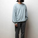 大特価 期間限定特別価格【5月6日13:00まで】エディットクロージング トップス Tシャツ EDIT CLOTHING 2WAY ファインゲージ パフ ロングスリーブ Tシャツ FINEGAUGE PUF L/S サックス 2023秋冬新作