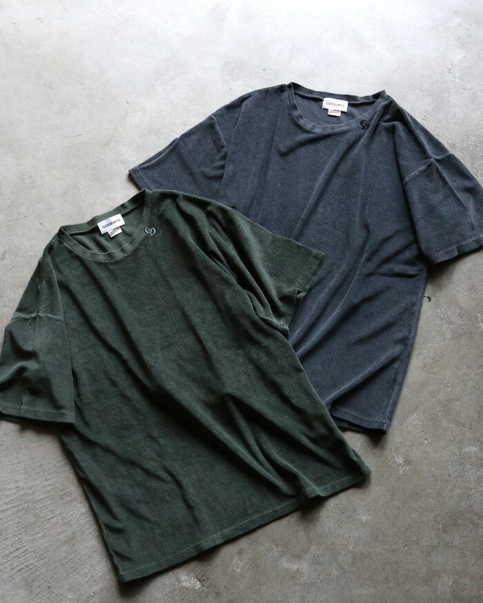 GOODAYS × SCREEN STARS パイル ピグメント 半袖Tシャツ Pile pigment T-shirts ブラック/ダークグリーン 2色展開 2026春夏新作