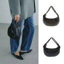 MANOF 正規商品 バッグ マノフ ハンドル ムーン バッグ HANDLE MOON BAG ブラウン/ブラック BROWN/BLACK 2色展開 2025秋冬新作