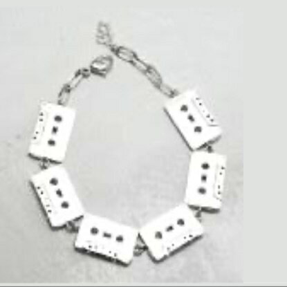 Poly Things 正規取扱 ブレスレット アクセサリー カセットテープ ブレスレット ギフト ポリーシングス Mix Tape Bracelet シルバー925 Silver