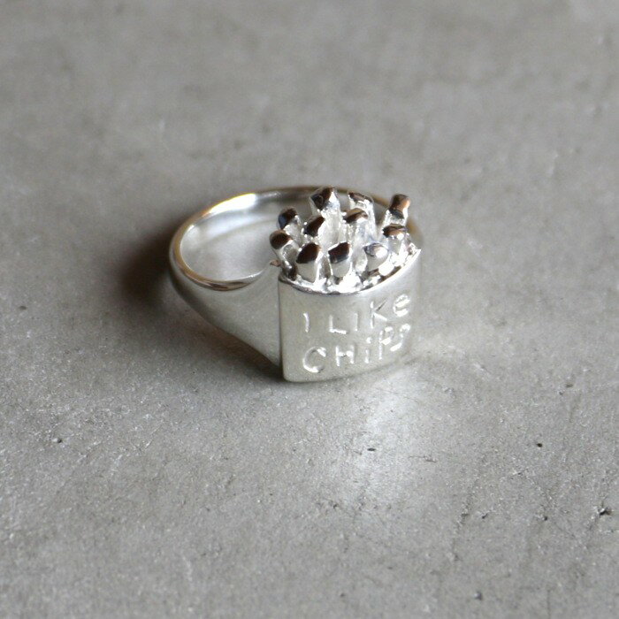 樂天商城 - Poly Things 正規取扱 ポリーシングス リング アクセサリー ギフト チップス ポテト リング I Like Chips Ring シルバー925 Silver
