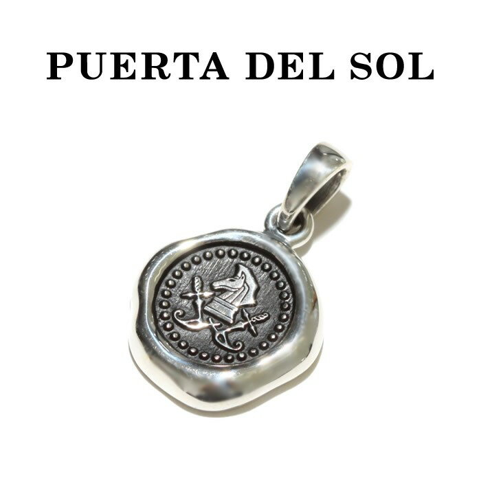 PUERTA DEL SOL プエルタデルソル Sealing Stamp Pendant シーリング スタンプ ペンダント SILVER シルバー