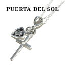 PUERTA DEL SOL プエルタデルソル Cross×Knight Necklace クロス ナイト ネックレス SILVER EPOXY DIAMONDO シルバー エポキシ ダイヤモンド